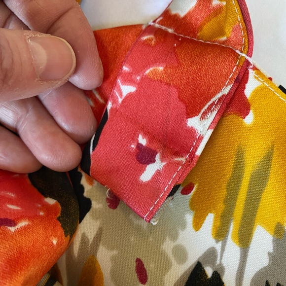 Cleo Floral Chic Sleeveless Empire Waist Fitted Cottagecore Mini Dress size 6 - Picture 13 of 16